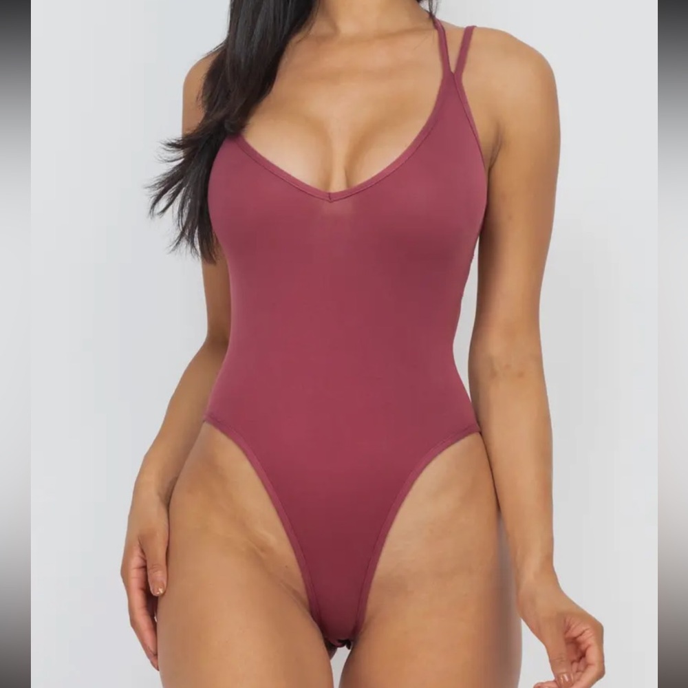 Stylish Burgundy Bodysuit